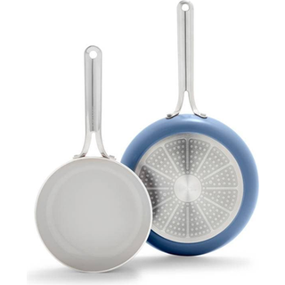 Greenpan nova 8in og 10in 2 stykker stegepande sæt sunde keramiske nonstick pfas-fri induktion Egnet opvaskemaskine og ovn sikkert hav