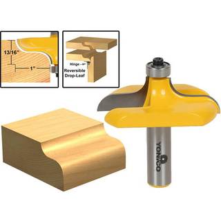 Yonico bordkant og gelænder router bits 2-1/2-tommer diameter traditionel 1/2-tommer skaft 13145