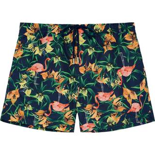 HOM Herren Badeshorts blau,multicolor Mit Prints