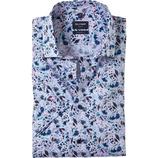 OLYMP Herren Kurzarmhemd multicolor geblümt