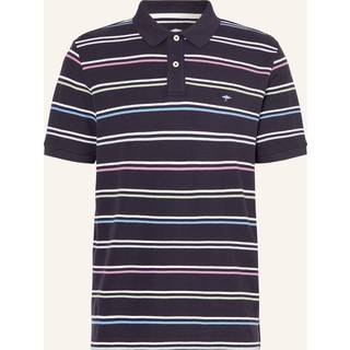 Fynch-Hatton Herren Polo-Shirt blau gestreift