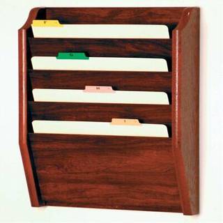 Tr? mallet 4 lomme juridisk st?rrelse filholder mahogni