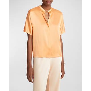 Vince Silk satin blouse - orange - M