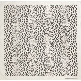 Soft Cotton Self Scarf - Snow White/Beluga - Mads Nørgaard - Hvid One Size
