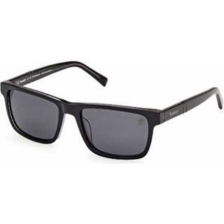 Timberland Mand TB00020 01D Solbriller Acetat Sort Røg Firkantet Polariseret