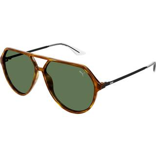 Puma PU0459S 003 60 Solbriller Mænd Tortoiseshell - Transparent Tortoise - 60mm