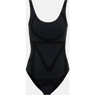 Toteme Logo swimsuit - beige - L