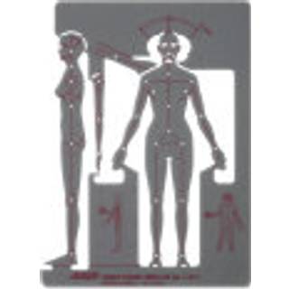 Pickett kvindelig menneskelig figurskabelon (1141i)