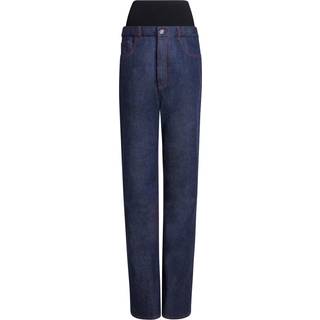 AlaÃ¯a Low-rise wide-leg jeans - blue - XL+