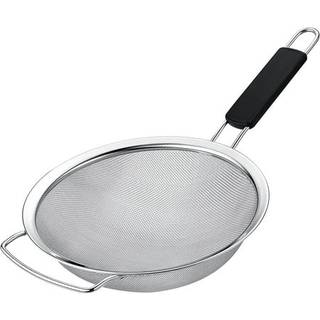 Kafoor 7 """" Fine mesh -sil med Thermo Plastic Rubber Handle - Sieve Fine Mesh Rustfrit stål - Ideel til at sil pasta quinoa og ris.