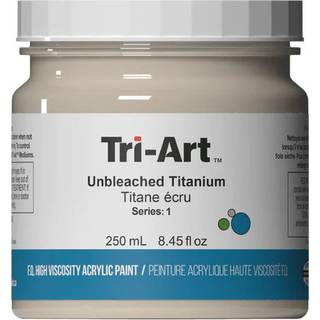Tri-Art High Viscosity akrylfarve 250 ml Unbleached Titanium