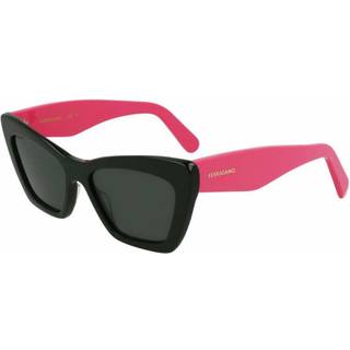 Ferragamo Kvinde SF929SN 304 Solbriller Acetat Grøn Sommerfugl Normal Normal