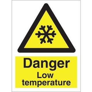 Danger low temperature - Efterlysende Vinyl HI150 - 200 x 150 mm