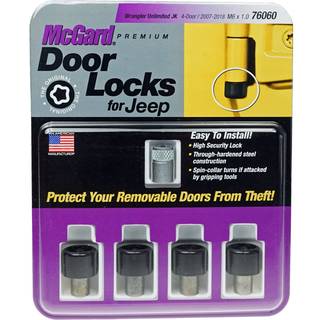 McGard 76060 Black Jeep Wrangler JK Unlimited Door Locks (S?t p? 4)
