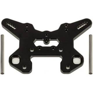 Team Associated - AE81624 - RC8T4 Front Shock Tower V2, black aluminum
