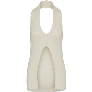 Pieces - Pcalexis Halterneck Top - Toppe til kvinder - Bright White - XS