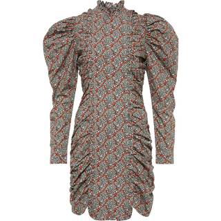 Ganni Floral cotton minidress - multicoloured - XXS