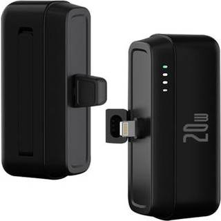 T160 Mini Bærbar Lightning Powerbank - PD 20W, 5000mAh - sort