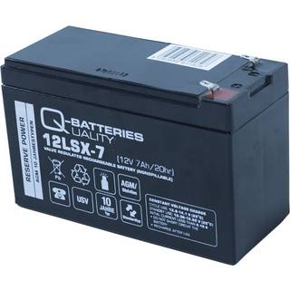 Q-Batteries 12LSX-7 12V 7Ah 10-års AGM batteri