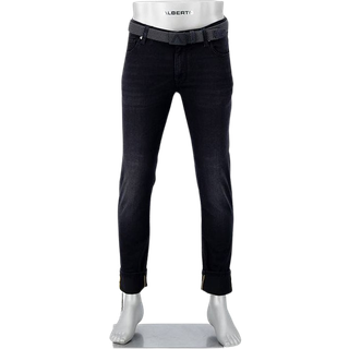 Alberto Bike Herren Jeans grau Slim Fit