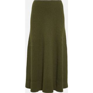 ChloÃ© Ribbed wool maxi skirt - green - XS