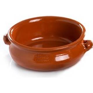 Ovnfast Skål m. Stor Hank (flere varianter) - REGAS (Terracotta) - Rødbrun , Ø13 CM – 0,35 LTR.