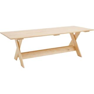 HAY - Crate Dining Table L230 - Water-Based Lacquered - Udendørs spiseborde - Gerrit Rietveld - Træ farvet - Træ