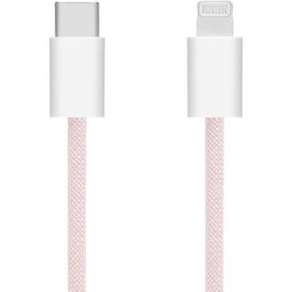 Linocell Flettet USB-C til Lightning-kabel - Pink 0,5 m