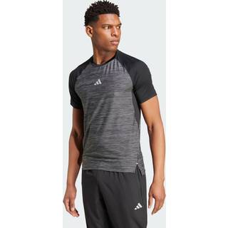 Gym+ Training 3-Stripes T-shirt - Black Melange