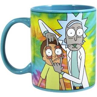 Just Funky Rick og Morty Psychodelic Coffee Mug | Rick og Morty 11 oz varmefarve skiftende kaffekrus | Anime krus | Te krus | Varme?ndrende krus