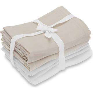 Vanilla Copenhagen Tæppe/ Stofble i Musselin 4-pak, Oyster Grey