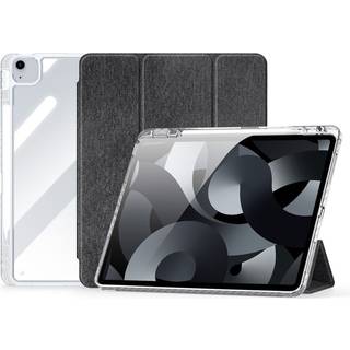 DUX DUCIS iPad Air 13" & Pro 12.9" Gennemsigtig tri-fold etui - Sort