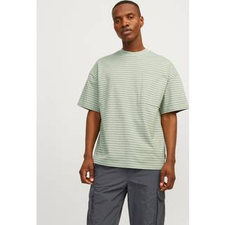 Stribet O-hals T-shirt