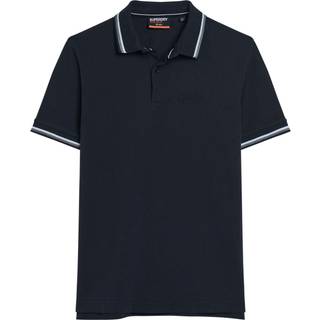 Superdry Tipped Polo T Shirt Navy