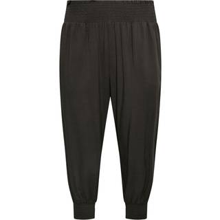 Yours Curve Yours Curve Black Shirred Harem Trousers