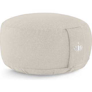 Meditationspude 15 cm, økologisk - Light Taupe