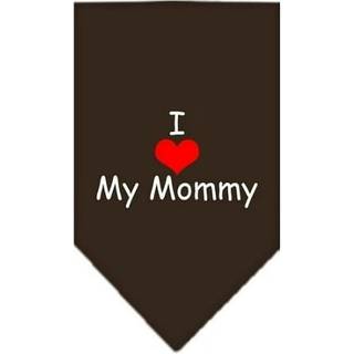 Jag hjärtat min mamma skärmtryck bandana kakao stor