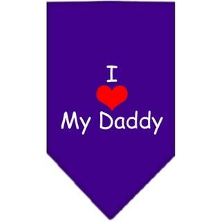 Jag hjärtat min pappa skärmtryck bandana lila stort
