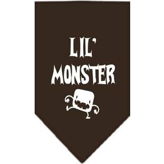 Lil Monster Screen Print Bandana Cocoa Large