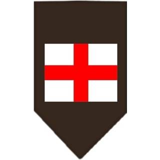 St Georges Cross Screen Print Bandana Cocoa Small