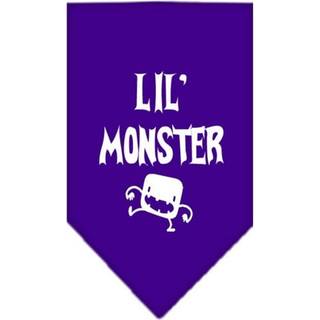 Lil Monster Screen Print Bandana Purple Small