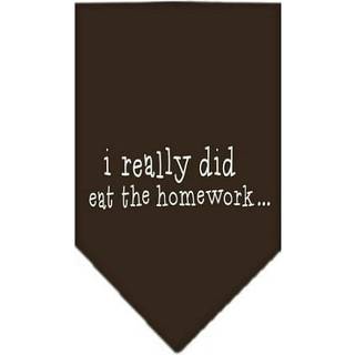 Jag åt verkligen läxor skärmtryck bandana kakao stora