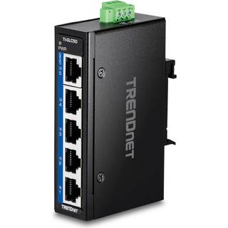 Trendnet TI-GLC50 network switch Unmanaged Gigabit Ethernet (10/100/1000) Black