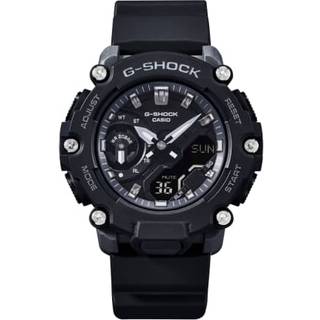 Casio G-Shock S2200 Monochrome Colour Series Black Dial Black Rubber Men's Watch GMA-S2200-1AER
