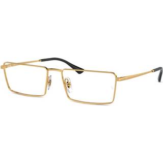 Ray - Ban Unisex RX6541 EMY 2500 Optiske stel Metal Guld Transparent Firkantet Normal