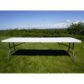 Klapbord Foldebord Partybord 240x76x74cm, Lysegrå (1 stk.)