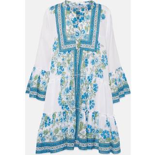 Juliet Dunn Floral cotton minidress - white - M