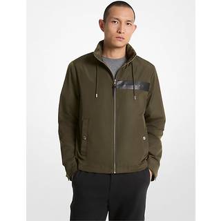 MK Woven Windbreaker Jacket - Green - Michael Kors - L