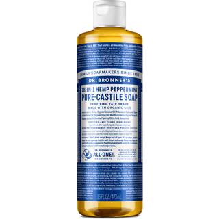 Dr. Bronner's Pleje Flydende sæber Peppermint 18-in-1 Natural Soap 475 ml (211,00 kr / 1 l) - 475 ml
