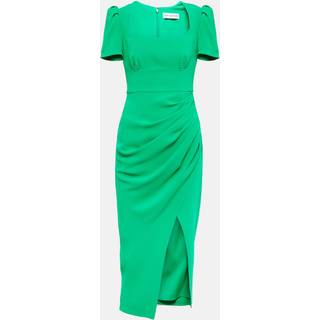 Self-Portrait Crêpe midi dress - green - XXXS